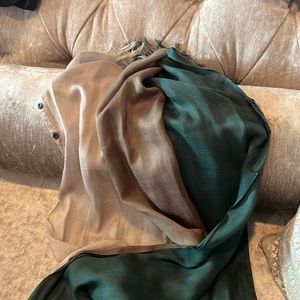 Tricolor long rayon scarf BCBG Max Azria